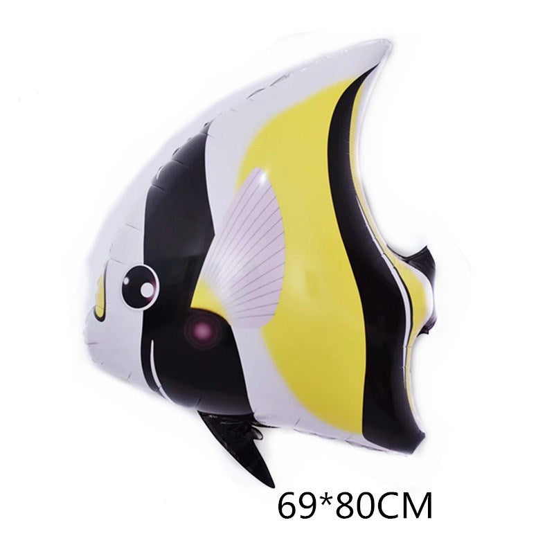 Marine Fish Foil Balloon Set Party Decoration 5pcs 12