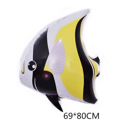 Marine Fish Foil Balloon Set Party Decoration 5pcs 12