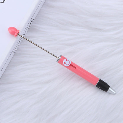 Creative Diy Printable Logo Happy Expression Plastic Beadable Ballpoint Pen 22