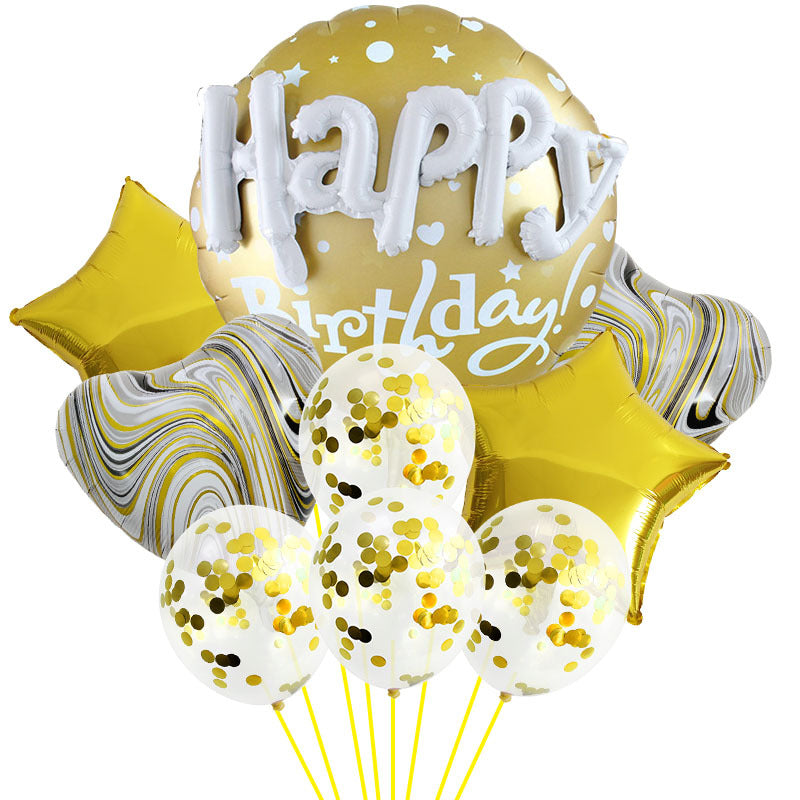 Happy Letter Foil Balloon Set Birthday Party Decoration 22 Inch 4