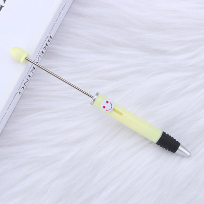 Creative Diy Printable Logo Happy Expression Plastic Beadable Ballpoint Pen 23