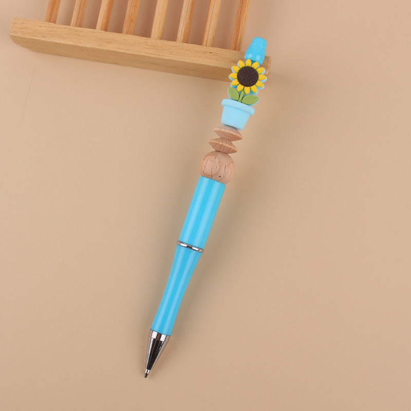 Sunflower Silicone Beaded Pens Handmade Office School Supplies Gift 6
