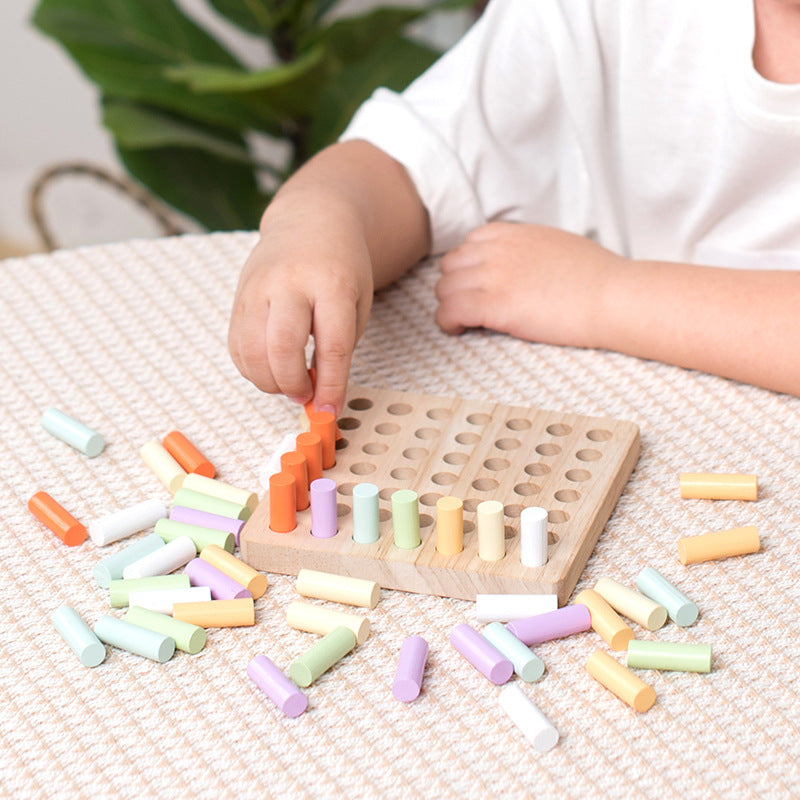 Wooden Montessori Toys Training Stick Insertion Sorting Toy 3