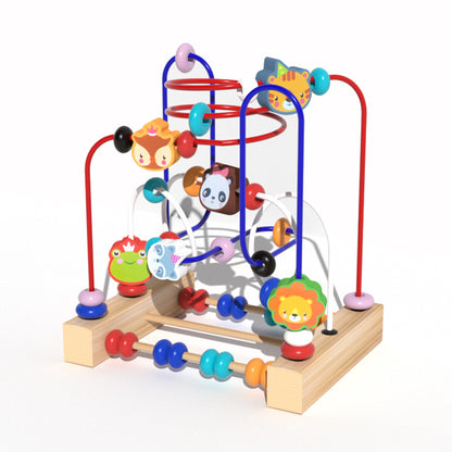 Animal Wooden Bead Maze Educational Toy for Toddlers