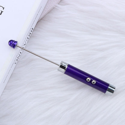 Beadable Flashlight Aluminum Alloy LED Infrared Banknote Verification DIY 11
