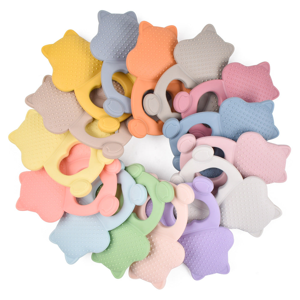 Squirrel Silicone Teething Toy Baby Teether 10Pcs Set 3