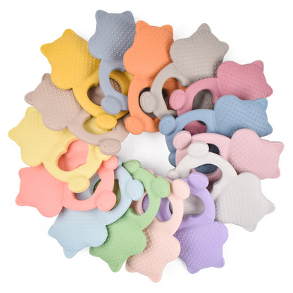 Squirrel Silicone Teething Toy Baby Teether 10Pcs Set 3