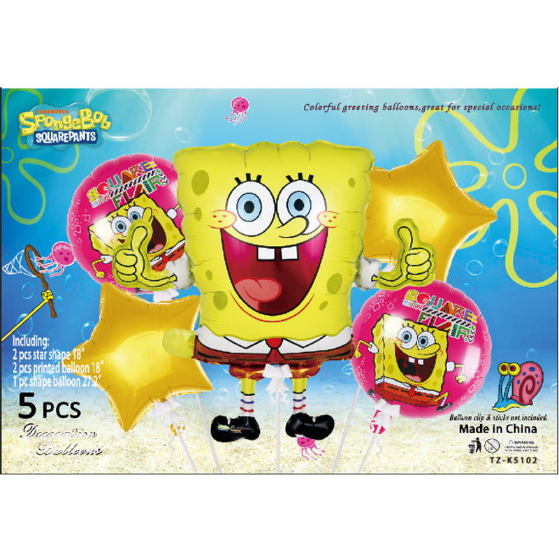 Cartoon Character Foil Balloon Set Kids Party Decoration 2 Sets 33