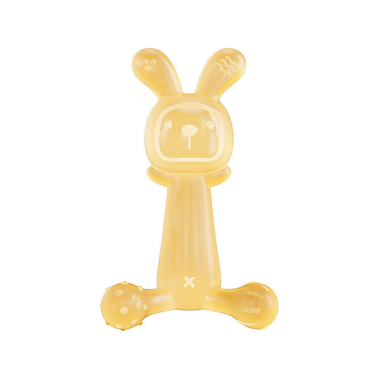 Silicone Rabbit Baby Teether Toy Set of 3 for Babies 6