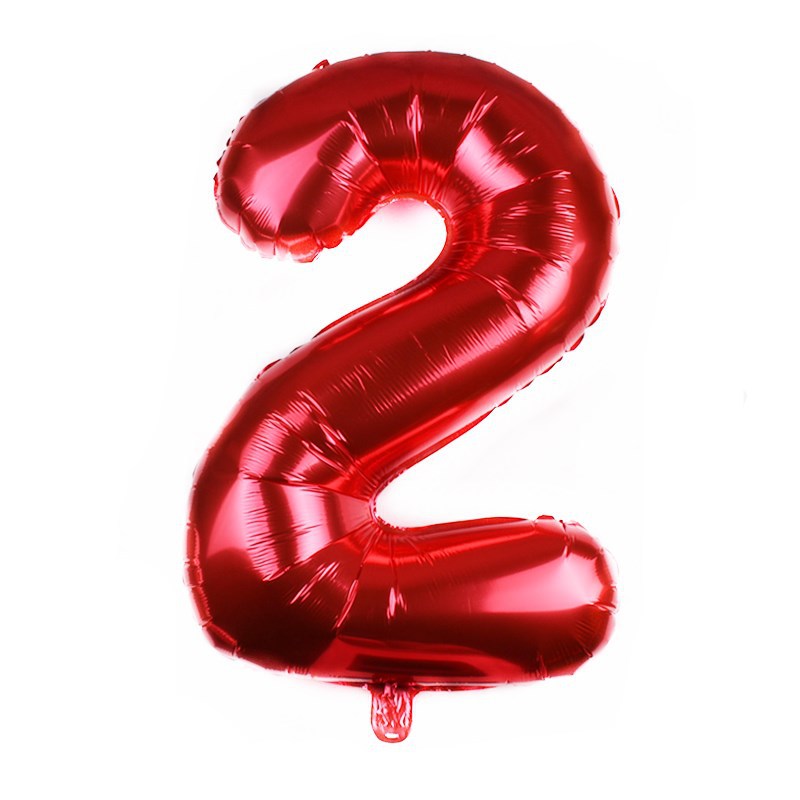 Medium Number Foil Balloons 32 Inch Aluminum 5pcs 8