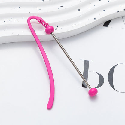 Beadable Bookmark Metal Creative DIY Metal Bookmark Craft Supplies 10