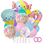 Cute Candy and Ice Cream Foil Balloon Birthday Party Decoration Set 4