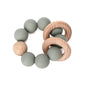 Wooden Beech Teething Ring Baby Teether Toy for 6 Months and Up 5