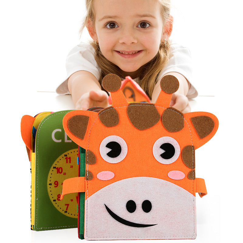 Wooden Montessori Toys Multifunctional Giraffe Busy Bag for Toddlers 2