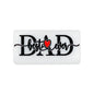 20Pcs Silicone Focal Beads Love Dad Or Mom Rectangular Design 7
