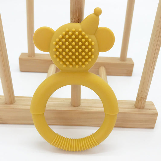 Silicone Baby Teething Toy Snowman Shape 2 Pcs Set