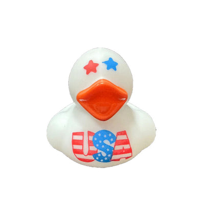 US Independence Day Vinyl Pinch Squeaks Rubber Duck Party Favor 100pcs 6