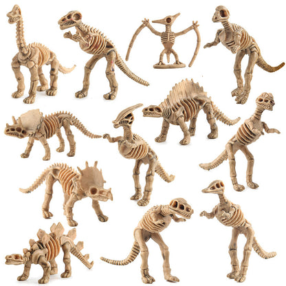 Plastic Dinosaur Fossil Skeleton Educational Toy for Kids 5