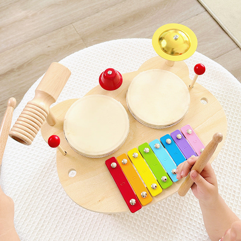 Wooden Percussion Instrument Montessori Toys Musical Instrument Table