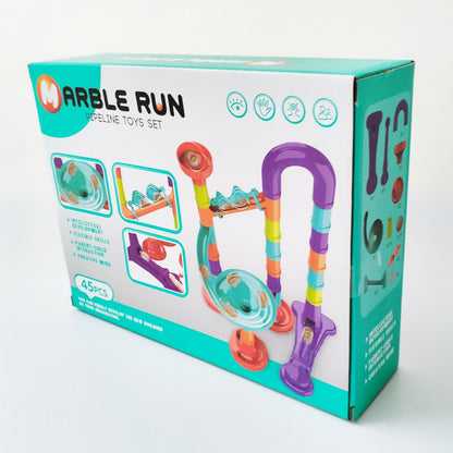 Plastic Marble Run Assembled Three-Dimensional Track Toy 24.5cm 10