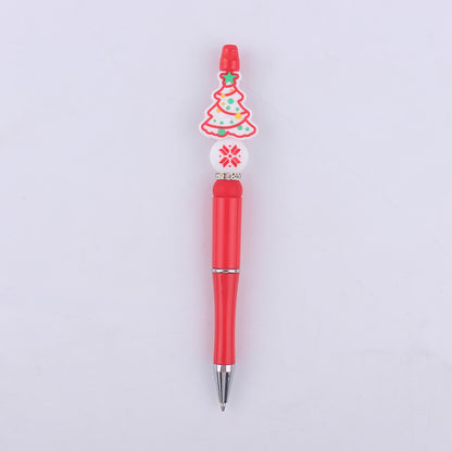 Christmas Silicone Beaded Pens Santa Claus Snowman Tree Holiday Gift 11