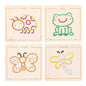 Wooden Rope Embroidery Montessori Toys Early Education 19.8cm 9