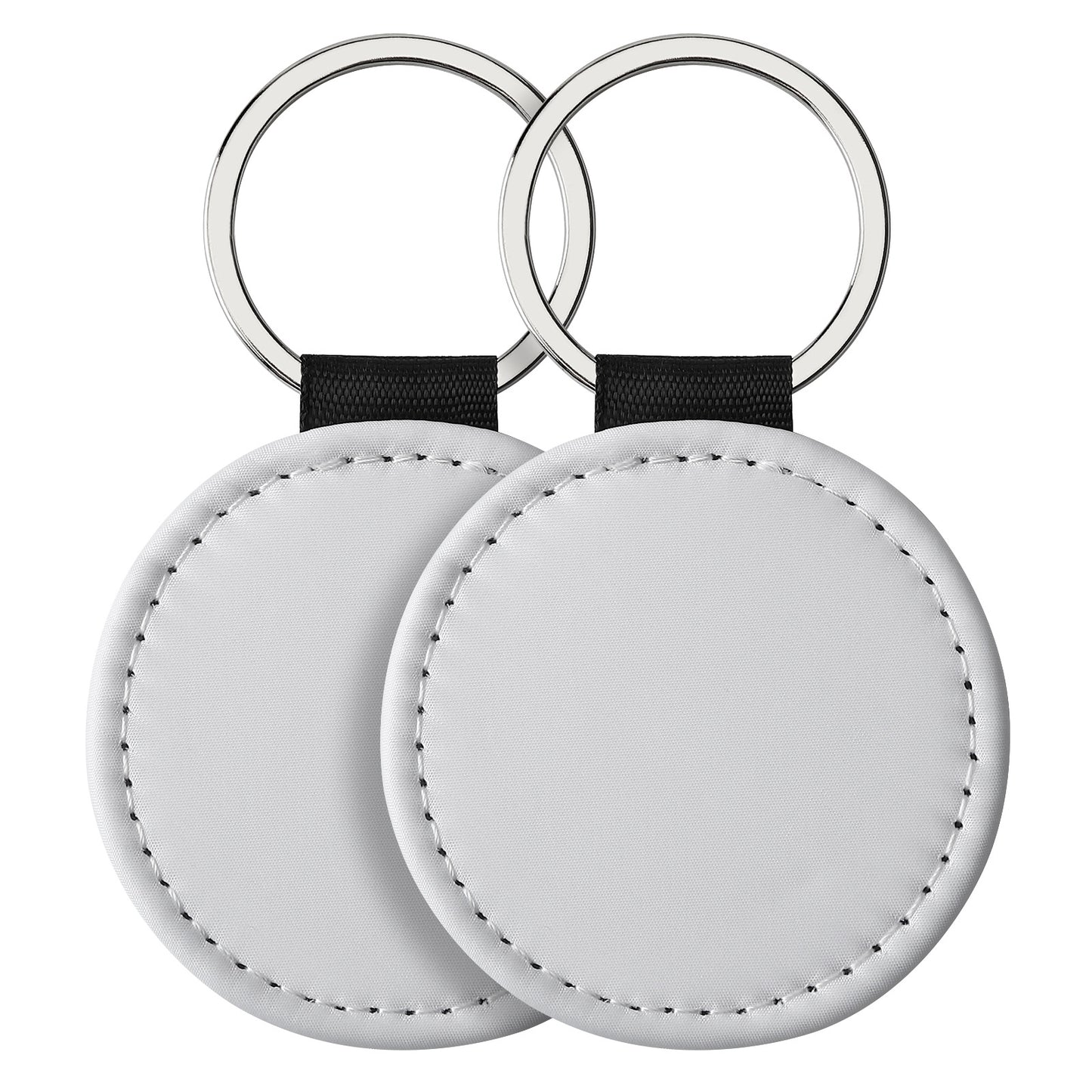 Sublimation Blank Leather Keychain Rectangular and Heart Shape 21