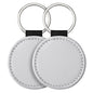 Sublimation Blank Leather Keychain Rectangular and Heart Shape 21