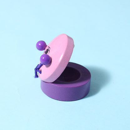 Wooden Round Animal Castanet Montessori Toy for Kids 3