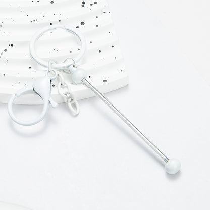 DIY Beadable Keychains Stainless Steel 14.8x3.0cm Craft Supplies 12
