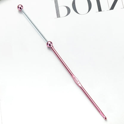 Beadable Crochet Hooks Metal DIY Craft Tool 3.0mm-6.0mm Sizes 9