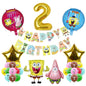 SpongeBob SquarePants Foil Balloon Set Birthday Party Decoration 2Set 4