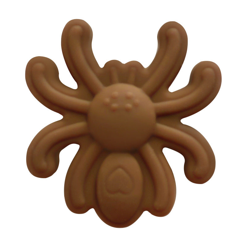 20Pcs Silicone Focal Beads Spider Solid Color Detailed Legs 7