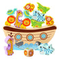 Wooden Animal Balance Building Blocks Educational Montessori Toy