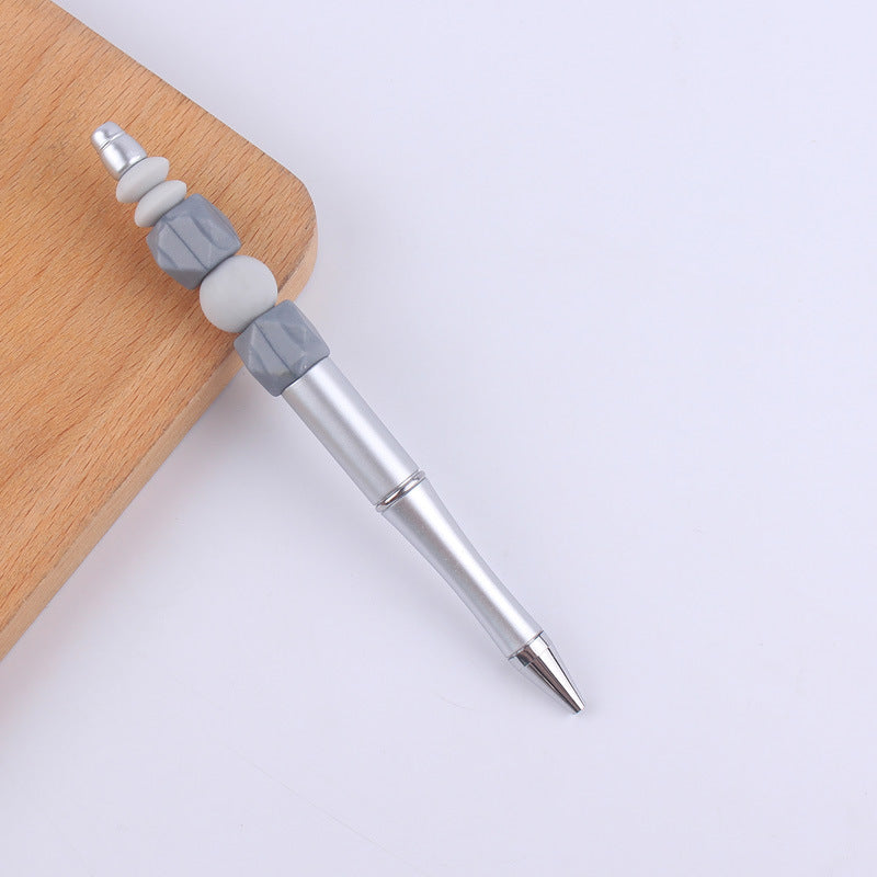 Colored Silicone Beaded Pens Handmade Office School Supplies Set 6