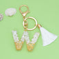 Tassel Letter Keychain A to Z Resin Initial Charm 52