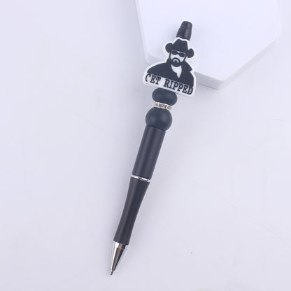 Cartoon Pattern Silicone Beaded Pens Handmade Novelty Pen Gift 29