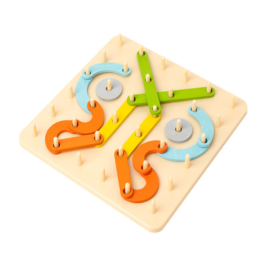Wooden Puzzle Board Educational Toy for Kids 21cm