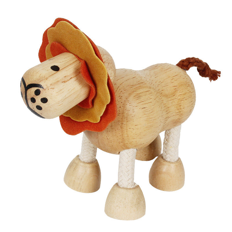 Wooden Animal Simulation Toys Dolls Educational Toy for Kids 10