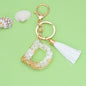 Tassel Letter Keychain A to Z Resin Initial Charm 33