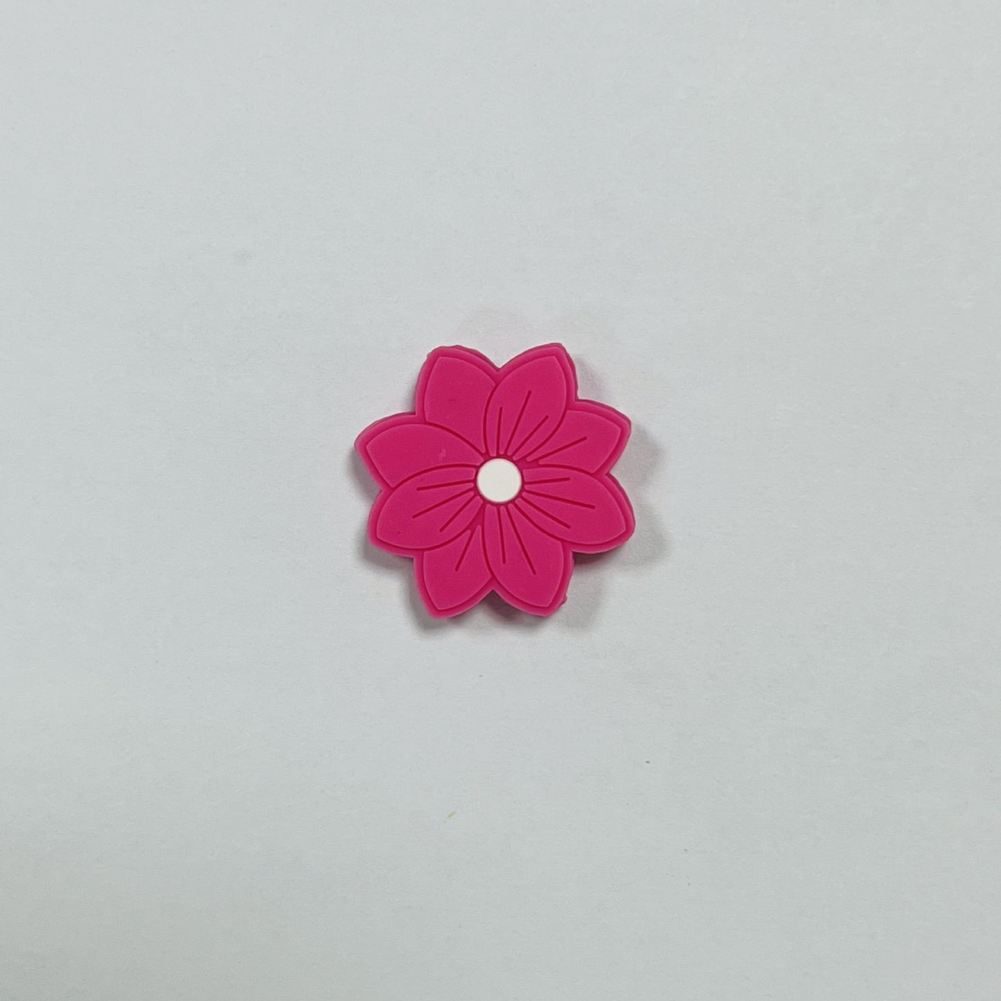 20Pcs Silicone Focal Beads Flower Macaron Color Simple Edition 11