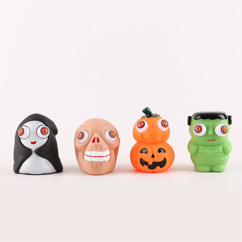 PVC Halloween Eyes Popping Out Squishy Sensory Stress Ball Toy