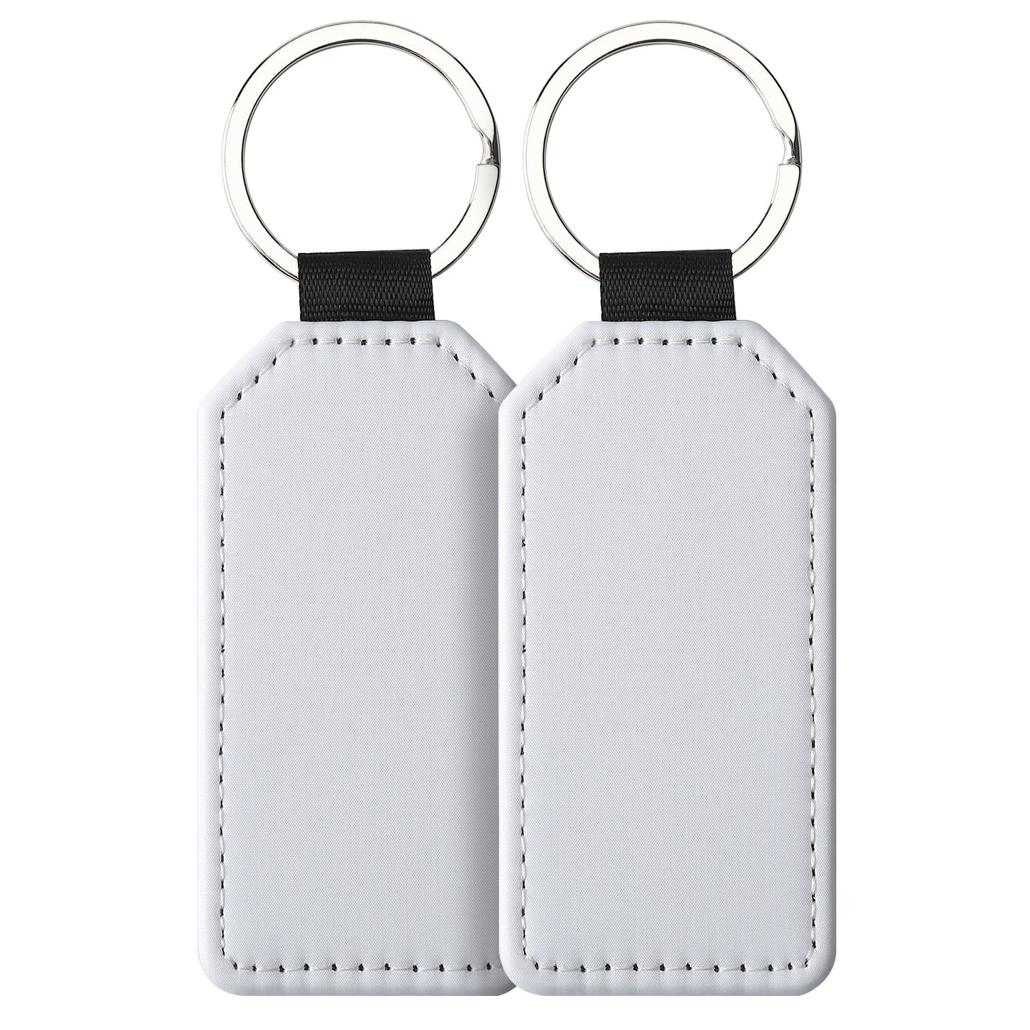 Sublimation Blank Leather Keychain Rectangular and Heart Shape 15