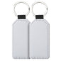 Sublimation Blank Leather Keychain Rectangular and Heart Shape 15