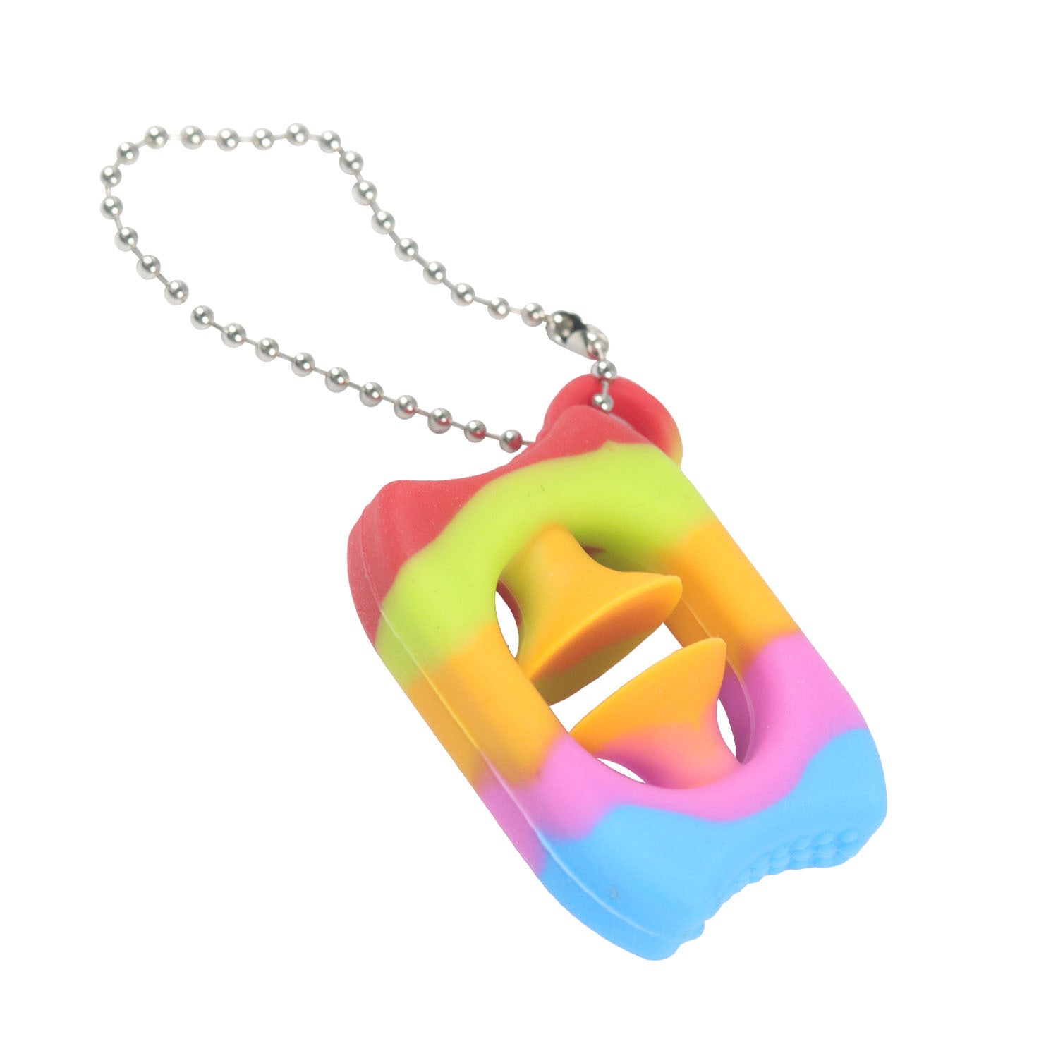 Silicone Snapper Keychain Sensory Fidget Toy 5.1 × 4.1 × 2.2cm 5