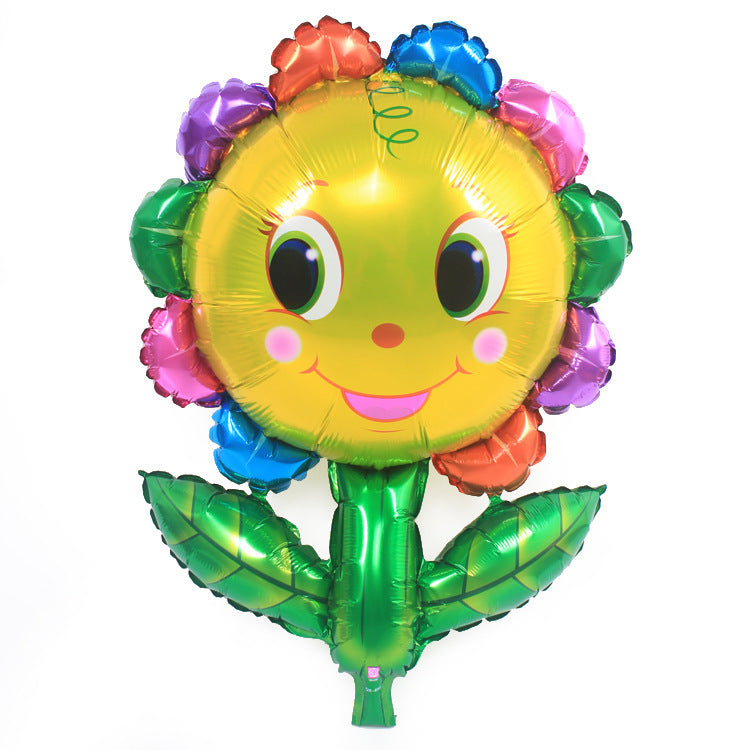 Cloud Sunflower Rainbow Smiling Face Foil Balloons Party Decoration 50pcs 11