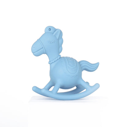 Silicone Baby Teething Toy Rocking Horse Sound for Infant 4 Pack 8