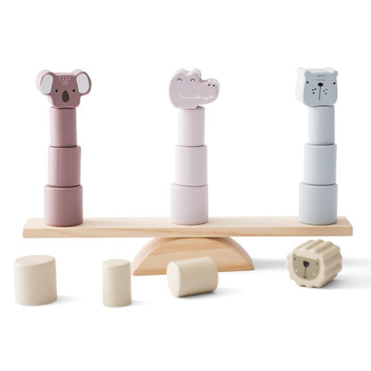 Wooden Animal Seesaw Building Blocks Educational Toy