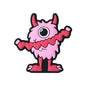 Silicone Focal Beads Valentine'S Day Cute Monster Collection with Heart Detail 6