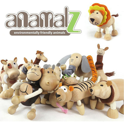 Wooden Animal Simulation Toys Dolls Educational Toy for Kids 3